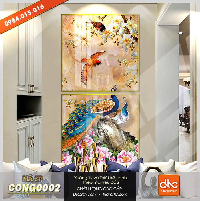 Tranh con cong 3d dep tphcm Tranh con cong 3d dep tphcm