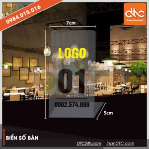 Kích thước biển số bàn thông dụng